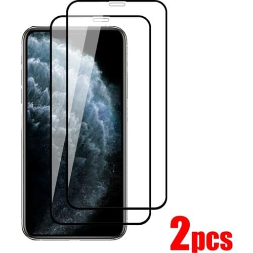 For iPhone 11 Pro Max / 11 / 11 Pro Full Coverage Tempered Glass Phone Screen Protector Protective Guard Film