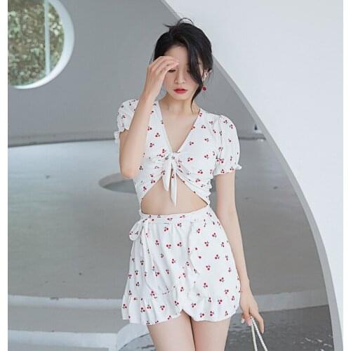 Swimwear Women One Piece Rashguard Summer Suit For Bikini Push Up 2021 Split Skirt Slim Swimsuit Print Polyester Sierra Surfer