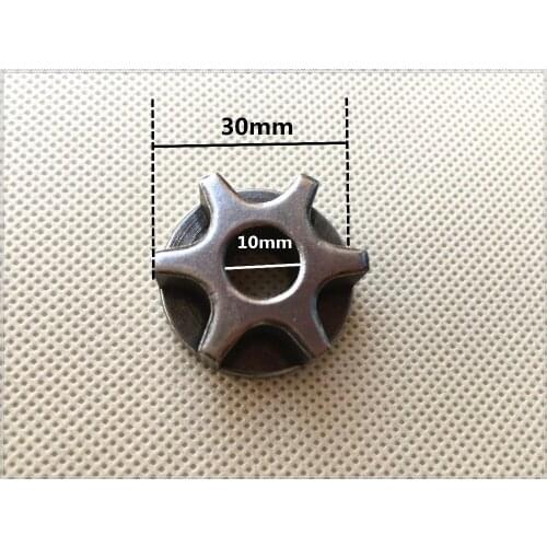10PCS Chain saw Gear for 100# 10mm Angle Grinder replacement star gear for chainsaw bracket Asterisk adapter