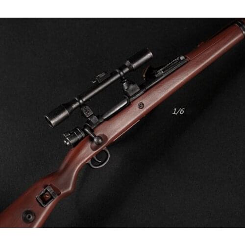 1/6 Scale Old 98k 8x Lens Sniper Model, Suitable For 12-Inch Dolls And Classic Toys