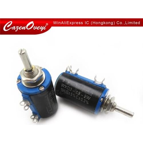 2pcs/lot WXD3-13-2W 100 200 220 470 680 1K 2.2K 3.3K 4.7K 5.6K 6.8K 10K 22K 33K 47K 100K Ohm WXD3-13 2W Wirewound Potentiometer