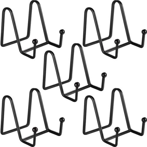 Display Stand Photo Stands,Picture Frame Stand,Easel Platter Stands, Plate Stands Holder for Decorative Plate Dish 5Pcs