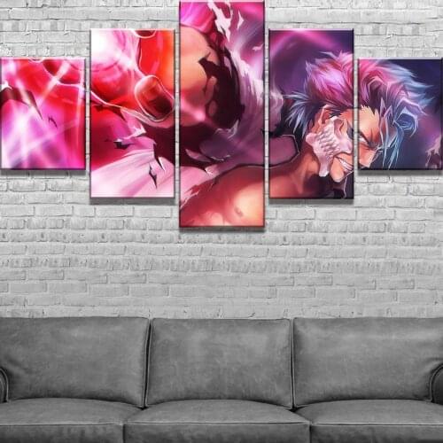 5 Piece HD Print Picture Bleach Anime Poster Cuadros Decoracion Paintings on Canvas Wall Art for Home Decorations Wall Decor