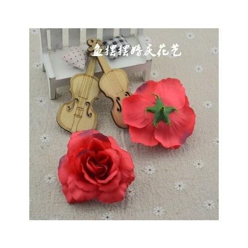 A4 Home &wedding decoration artificial flowers 8CM Silk Flower Wedding simulation flower decoration rose flower silk flower