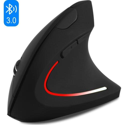 Wireless Bluetooth Mouse Vertical Ergonomic Portable Mause 1600DPI 5D Optical Healthy Mice With BT CSR 4.0 Adapter For PC Laptop