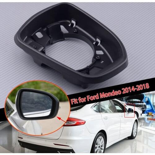 Right Side Door Wing Mirror Cover Holder ABS Black Fit for Ford Mondeo V 2012 2013 2014 2015 2016 2017 2018 2019