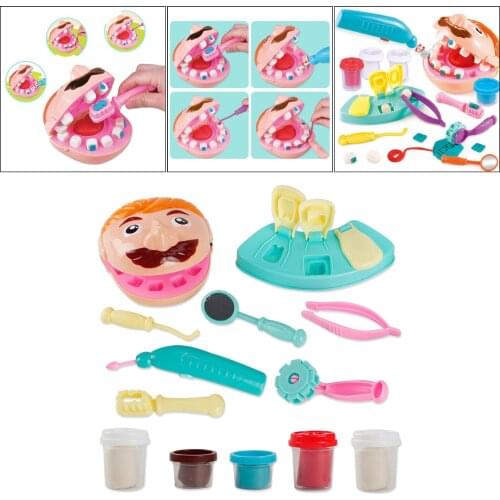 Kids Dentist Pretend Role Toys Set Doctor Game Kit Playset for Kids Early Development