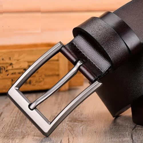 Designer Belts Men High Quality Cowskin Belt for Men Jeans 110 125 130 140cm Luxury Belt Fashion Men Pin Buckle Belt 2021 New