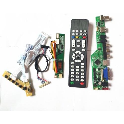 For N150P2-L04/L06 Remote+Inverter+keyboard VGA HDMI-Compatible AV USB RF T.V56 controller board 1CCFL 30Pin LVDS LCD