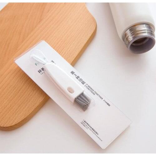 Double-sided Cup Lid Cleaning Brush Artifact Kitchen Tableware Gap Cleaning Brush