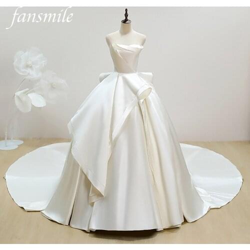 Satin Wedding Dresses Fansmile China