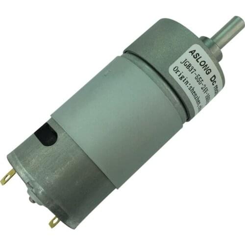 JGB37-555 Gear Motor DC Gear Motor Low Speed High Torque 6V 12V 24V 36V 10RPM-1280RPM