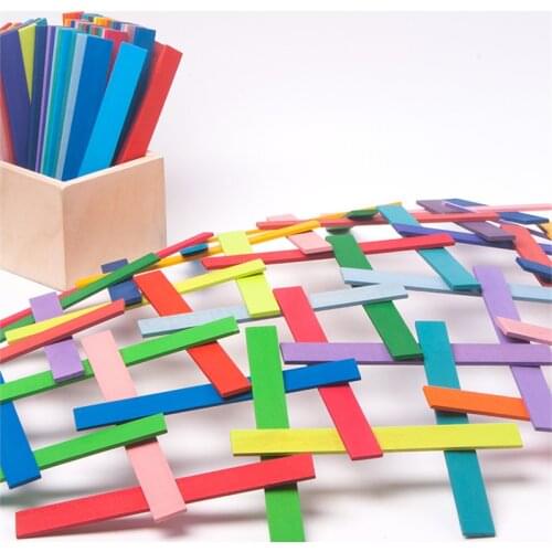 100pcs Da Vinci Bridge Large Stacker Rainbow Building Wooden Blocks Physical Mechanics Learn Monterssori Baby Educational Toys