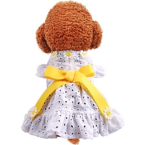 Dog Costume Elastic Skin Friendly Polyester Outdoor Use Small Dog Dress Outdoor Summer Wedding Party Pets Accessories
