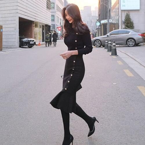 Lihuaque Fashionable Knitted Dresses