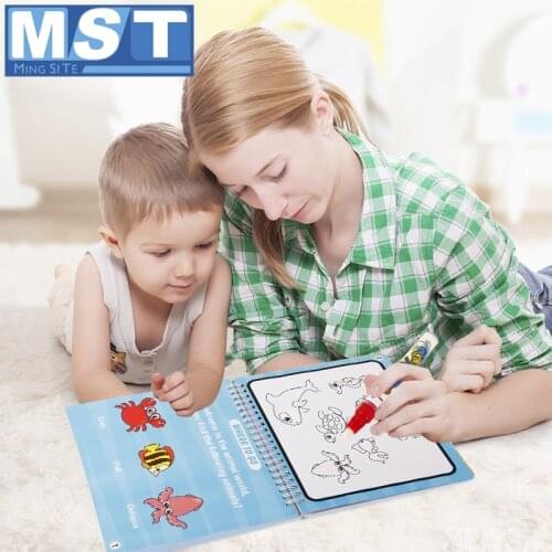 Reusable Magic Water Drawing Books Board For Kids Early Education Painting Toys Coloring Books For Creativity Magic Water Pen
