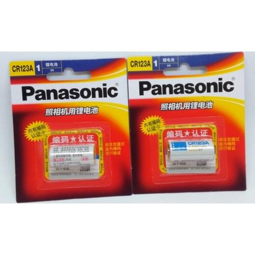 2pack/lot New Original Panasonic CR123A CR17345 3V Lithium Battery Camera Non-rechargeable Batteries CR 123A