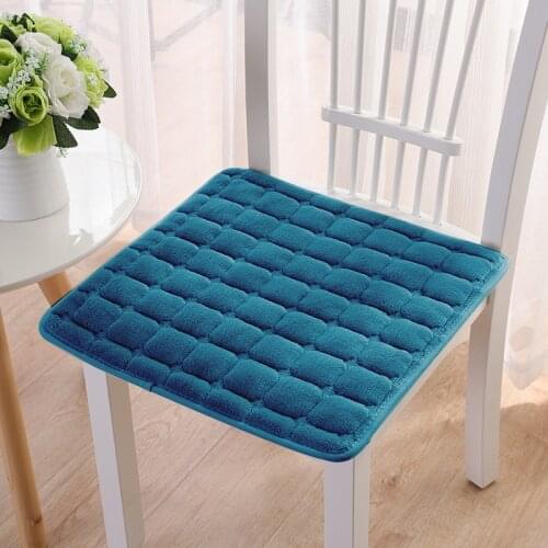 Chair Cushion Dining Chair Cushion Dining Room Office Car Kitchen Chair Cushions Plush Anti-Slip Square Chair Cushion Winter New