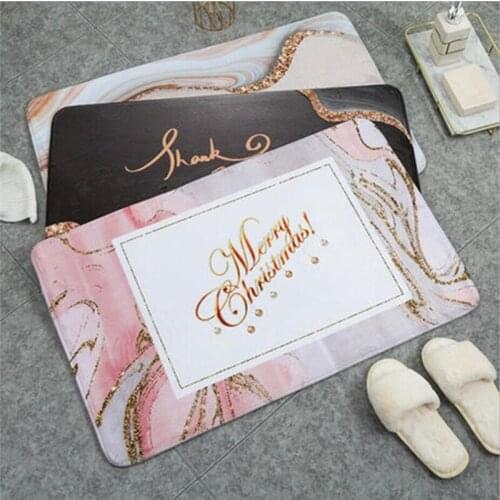 Simple Living Room Carpets Modern Marble Texture Door Bathroom Non-slip Floor Mat Bedroom Nordic Decorative Carpet