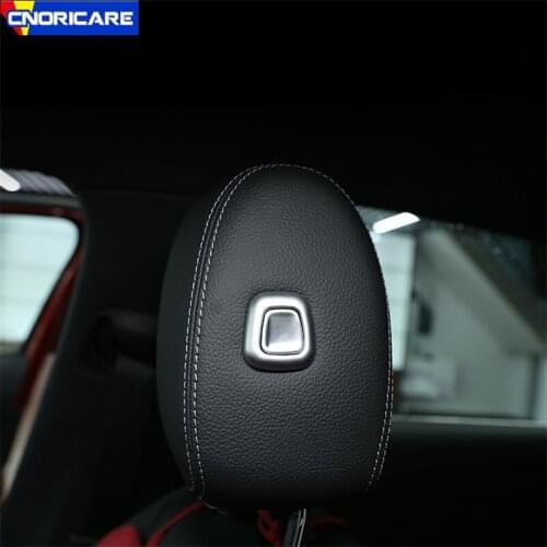Car Head Pillow Adjustment Buttons Trim Sequins Sticker For Mercedes Benz GLE W167 GLS 2020 Interior Modified Styling