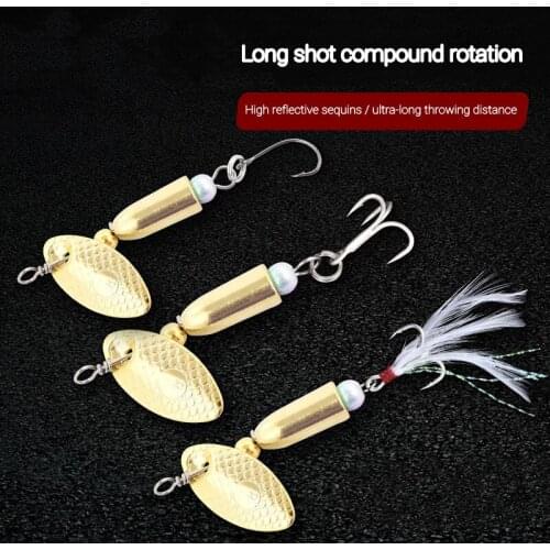 Fishing Bait Rotating sequins Lures 3.5g-7g Artificial Bait Minnow Hard Bait Wobbler Carp Fishing tackle Lure