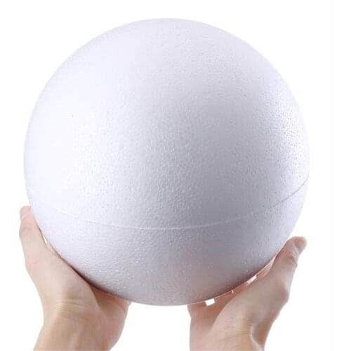 10/12/15CM Modelling Polystyrene Foam Balls White Craft Balls DIY Hand-painted for New Year Gifts Christmas Party Decor Navidad