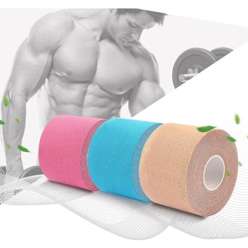 Sports Muscle Tape Sports Protective Gear Gym Fitness Basketball Running Stretch Glue Cotton Waterproof 5cm Muscle Stickers