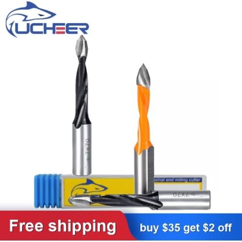UCHEER 1pc left/right Woodworking gang Drill Bits for Making Hole ovl70mm Dia4-10mm MDF Router Bit