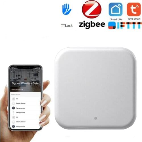 Tuya Zigbee Bridge Smart Home TTLock Gateway Hub Remote Control Zigbee TTlock Devices Smart Life Works With Alexa Google Home