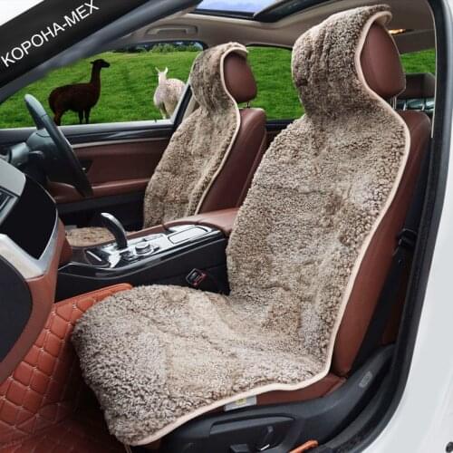 Universal Car Seat Covers Mouton Sheepskin Car Seat Cushion Fit All Cars Seat Protector Covers Automobiles Interior Accessories