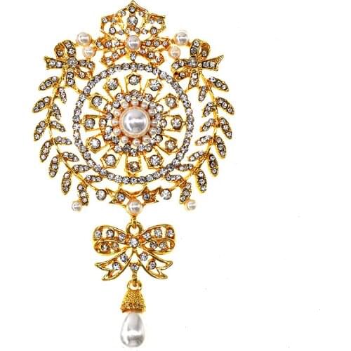 Fashion Austrian Crystals Brooches Pins For Women Top Quality Flowers Broches Jewelry Wedding Party Invitation Bijoux Broche