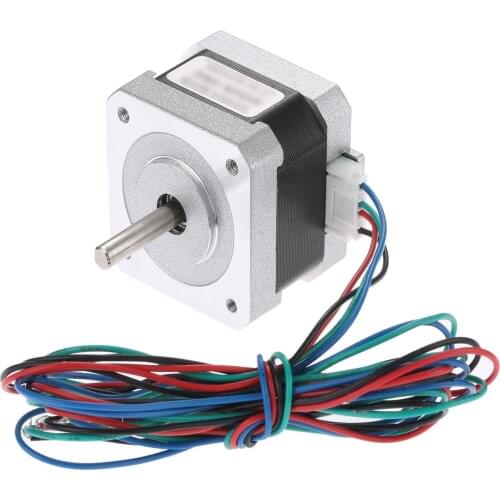 Nema17 34mm Hybird Stepper Motor 1.8 Degree 2 Phase Nema 17 Stepper Motor De Passo 4-lead For 3D Printer 1.33A 42HS34-1334