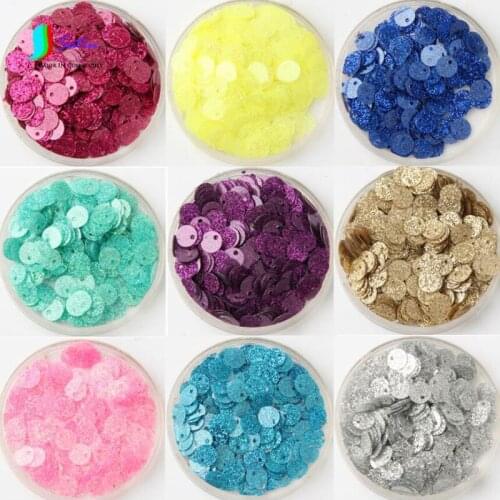 Wholesale 6mm 2400pcs Flash Round Single Hole Sequins Skirt Bag Clothing Advertising Accessories Dance Wedding Sequins A0072F