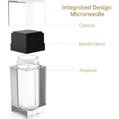 Dermaroller Hydra 25 micro needle derma stamp device with serums bottle 25 pins 2in1 microneedling stamp facial beauty machine