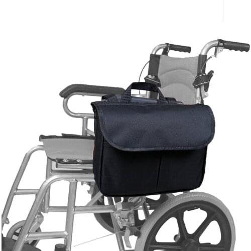 Travel Tote for Carrying Accessories on Wheelchair Rolling Walkers Transport Chairs Disabled Medicals Mobility Aid Pouch