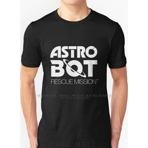 Astro Bot Rescue Mission White Logo T Shirt 100% Pure Cotton Ps4 Playstation Playstation Vr Virtual Reality Virtual Reality