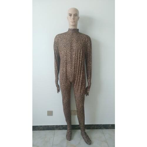Halloween cosplay costume animal leopard tights jumpsuit spandex full Bodysuit Zentai Suits Fancy without hood