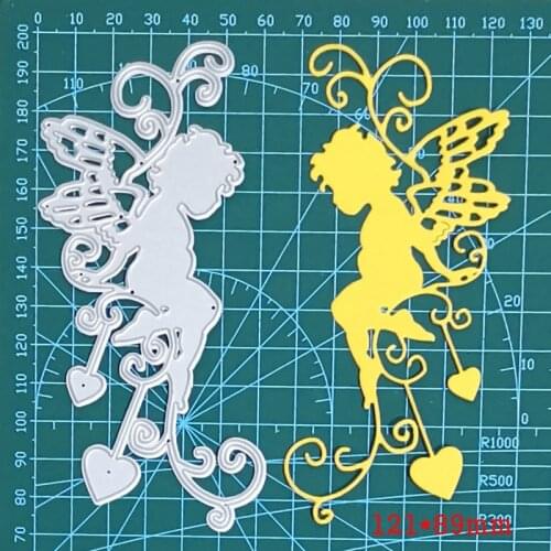Cupid Love Angel Metal Cutting Dies for DIY Scrapbooking Album Paper Festival Cards Decor Crafts Embossing Die Cuts 2021 New