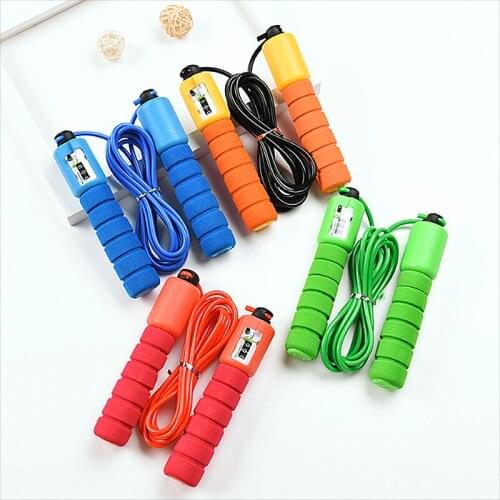 Multi-Function Sports Sponge Skipping Rope Counter Professional Electronic Counter Jump Rope Pattern Jump Rope Fitness
