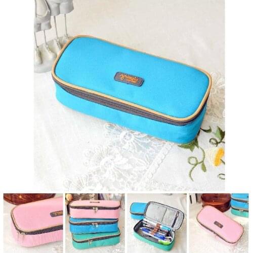 Multifunction School Pencil Case Large Capacity Canvas Pen Curtain Box Stationery Supplies JR Deals
