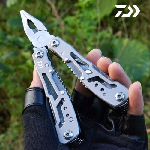 Multifunction Stainless Steel Multi-tool Pocket DAIWA Fishing Knife Pliers Folding Pliers Mini Portable Fishing Tools