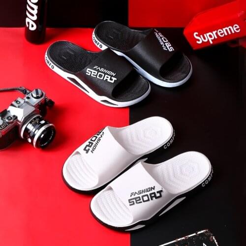 Man Non-Slip Pvc Indoor Bathroom Slippers Cool Slippers Male Female Summer Outdoor Beach Shoes New Casual Breathable Flip Flops