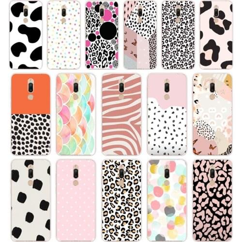 333FG Leopard print and polka dot zebra gift Soft Silicone Tpu Cover phone Case for Meizu M5 M5C M5S Note M6 M6S M6T case