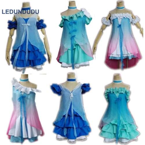 Customized Fashion Anime Love Live Cosplay Clothes (The First Taste ) Lovelive Yume no Tobira Women Cosplay Costume Dress