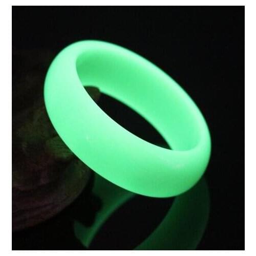 Natural 14mm Beads fluorite luminous gem stone Beads Link Elastic bracelet Glow in Dark luminous stones Bracelets Fine Jewelry