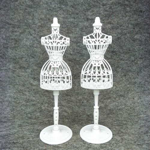 21cm 1/6 Dolls Stand Display Holder For Plastic Transparent Pink Hangers Stand Doll Dress Clothes Accessories