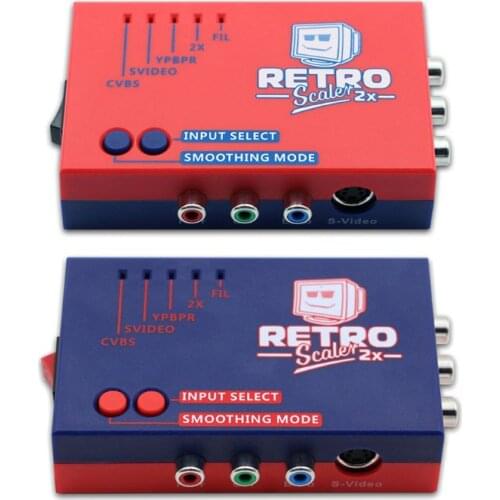 A/V Converter and Line-doubler RetroScaler2x 480p60 signal for Retro Video Game Console PS2/N64/SG Dreamcast/Atari2600