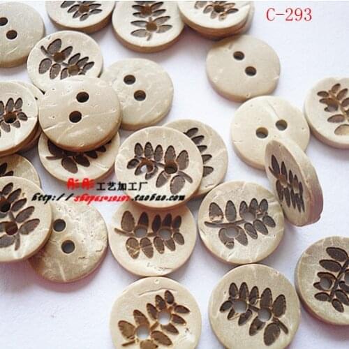 13mm Natural coconut shell buttons, ccssories sewing (c-293)