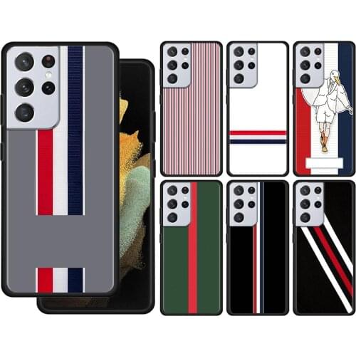 Luxury brand Tom Brown Case For Samsung Galaxy S21 S20 UltrA S21 S20 FE S10 S9 S8 Plus S7 Edge S10Lite S10e Shell Cover Silicone