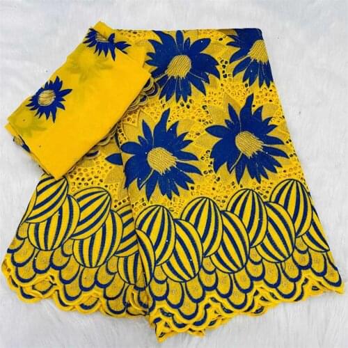 SJ Lace 2021 High Quality 100% Cotton Embroidery Lace Fabric Swiss Voile Lace In Switzerland African Lace Fabric For Dress h3-12